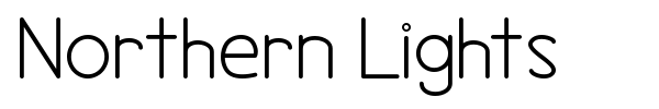 Northern Lights font preview